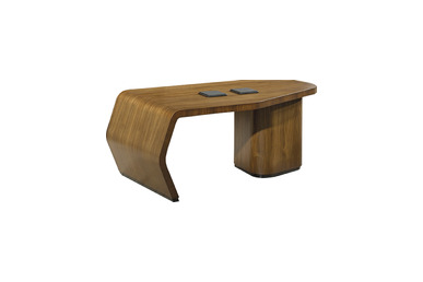 scraper ahşap modern makam sehpası