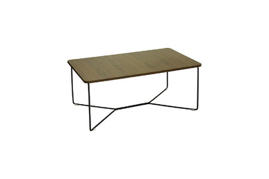 surchi ahşap tablalı boyalı tasarım metal ayaklı dikdörtgen sehpa