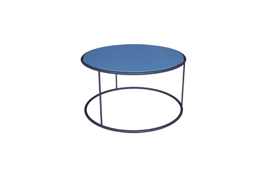 surchi boyalı metal ayak lake yuvarlak sehpa