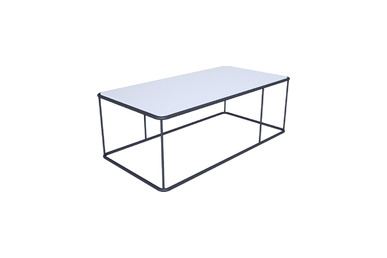 surchi boyalı metal ayaklı dikdörtgen sehpa