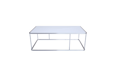 surchi krom metal ayak lake dikdörtgen sehpa