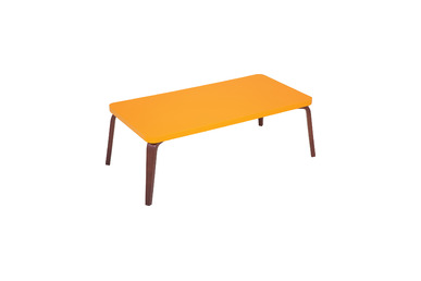 surchi lake tabla ahşap ayak dikdörtgen sehpa - küçük detay görsel 4