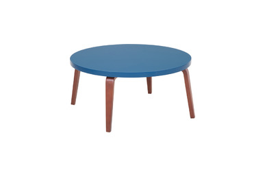 surchi lake tablalı ahşap ayaklı daire sehpa - küçük detay görsel 2