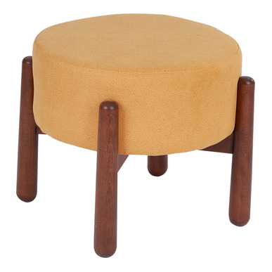 bacconi ahşap ayaklı dekoratif tabure