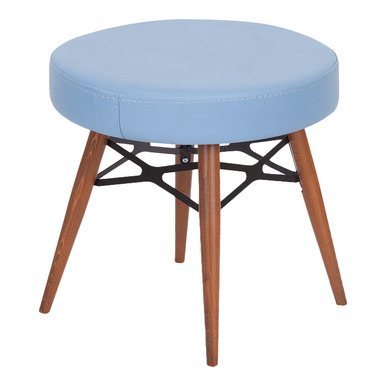 bacconi ahşap ayaklı minderli tabure