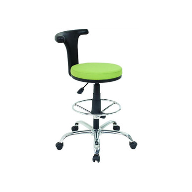 bonofis poliüretan sırtlıklı krom ayaklı tabure