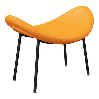 brink siyah boyalı ayak puf