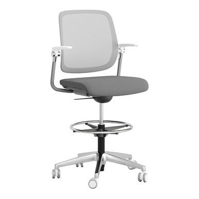 junmo beyaz kolçaklı bar taburesi