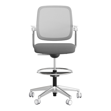 junmo beyaz kolçaklı bar taburesi - küçük detay görsel 2