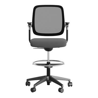 junmo siyah kolçaklı bar taburesi - küçük detay görsel 2