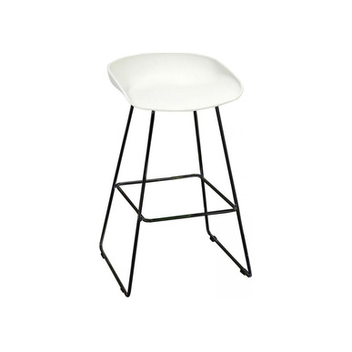 massive beyaz plastik gövde boyalı boru ayak tabure