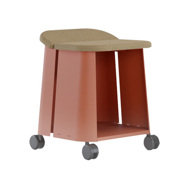 Nao Tekerlekli Modern Puf - küçük detay görsel 2 - Tabureler