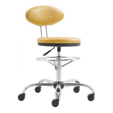 pulp aralıklı krom ayak çemberli tabure