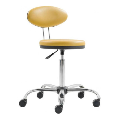 pulp arkalıklı krom ayak tabure