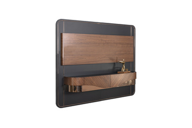 soprano ahşap modern makam tv ünitesi - küçük detay görsel 2