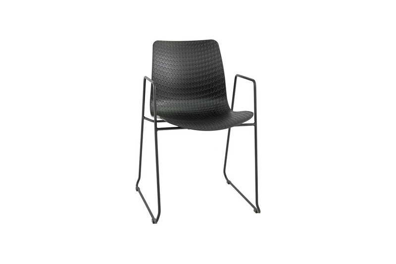 Chais Siyah Boyalı Kol Ayak Sandalye
