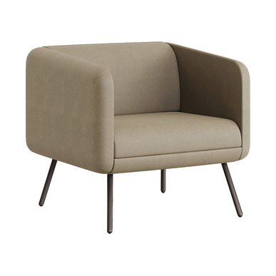 Seira Metal Ayaklı Tekli Ofis Kanepesi 60cm - Tekli Ofis Kanepeleri