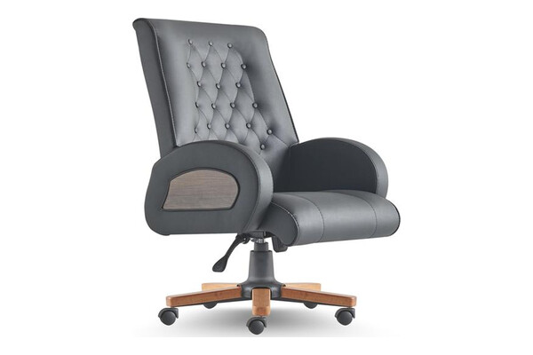 ofwar kapitoneli ahşap ayaklı toplantı koltuğu