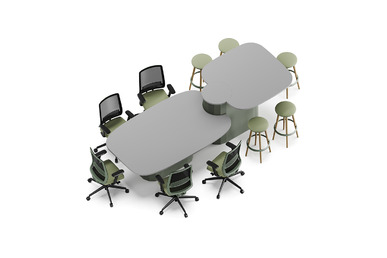 actor kademeli toplantı masası 240 cm - küçük detay görsel 4