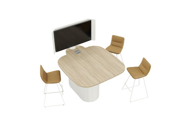 aktörr tv üniteli sunum masası - küçük detay görsel 2