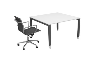 aveon ahşap kare toplantı masası 80cm - küçük detay görsel 2