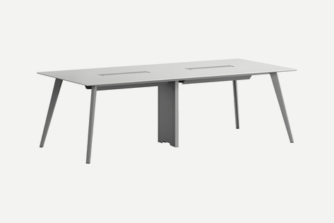 Blade Metal Ayaklı Modern Dikdörtgen Toplantı Masası 240cm