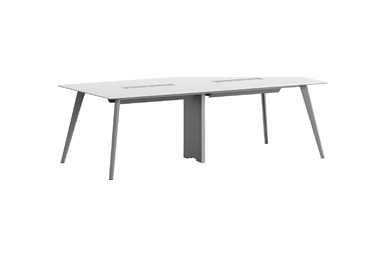 blade metal ayaklı modern dikdörtgen toplantı masası 280cm