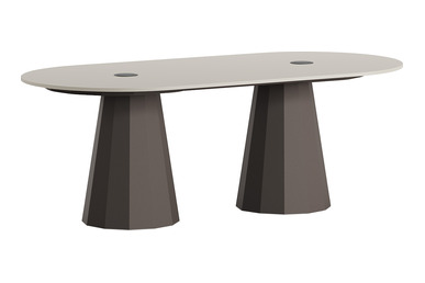 Diony Dekoratif Ayak Oval Toplantı Masası 210cm - küçük detay görsel 2 - Toplantı Masaları