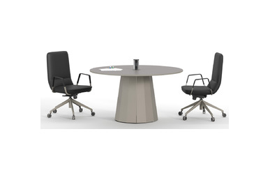 Diony Dekoratif Ayak Yuvarlak Toplantı Masası 90q - Toplantı Masaları