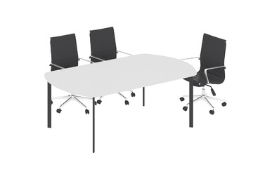 eflorant 4 ayaklı 210cm toplantı masası