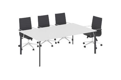 eflorant dikdörtgen tablalı toplantı masası 210 cm