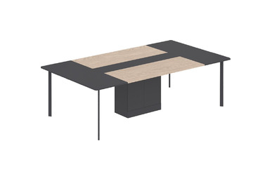 eflorant kolonlu toplantı masası 280cm