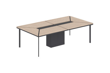 eflorant modern kolonlu 280cm toplantı masası