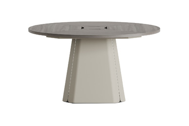 fories dekoratif ayaklı yuvarlak toplantı masası 140q - küçük detay görsel 2