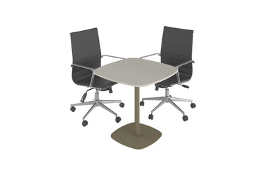 karmil plus metal ayaklı toplantı masası 80cm