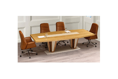 kronos ahşap kaplamalı toplantı masası 220cm