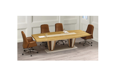 kronos ahşap kaplamalı toplantı masası 280cm