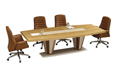 Kronos Ahşap Kaplamalı Toplantı Masası 280cm - küçük detay görsel 2 - Toplantı Masaları