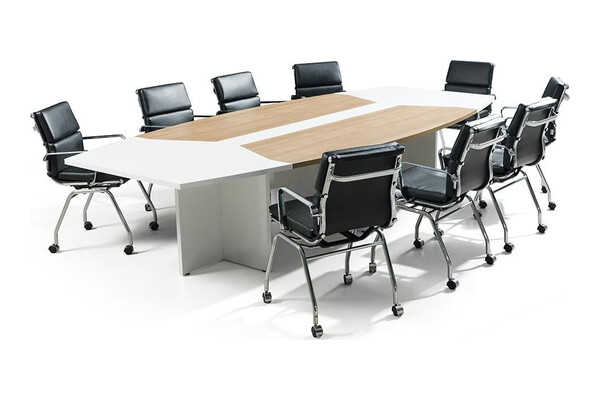 more oval melamin toplantı masası