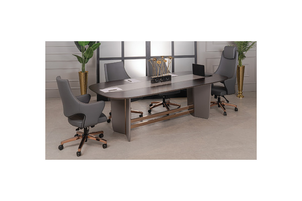 noona ahşap kaplamalı tasarım toplantı masası