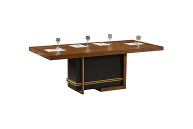 Rather Ceviz Gold Detaylı Toplantı Masası 220cm - Toplantı Masaları