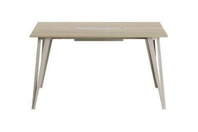 sable şık metal ayaklı toplantı masası 140cm - küçük detay görsel 2