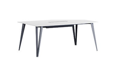 sable şık metal ayaklı toplantı masası 200cm