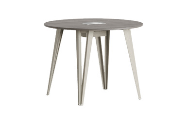 sable şık metal ayaklı yuvarlak toplantı masası 100q