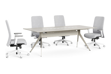 stark modern metal ayaklı toplantı masası 240cm - küçük detay görsel 2