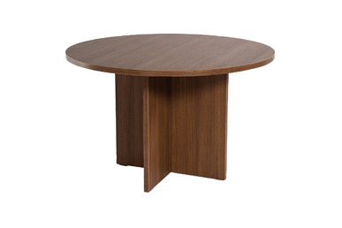 tiber yuvarlak ahşap toplantı masası