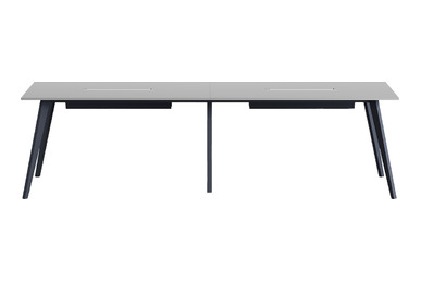 vega metal ayaklı dikdörtgen toplantı masası 280cm - küçük detay görsel 2