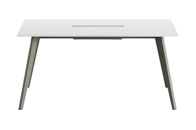 vega metal ayaklı kare toplantı masası 160cm - küçük detay görsel 2