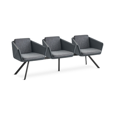 Menso Minderli Modern Üçlü Bekleme Koltuğu - Üçlü Bekleme Koltukları