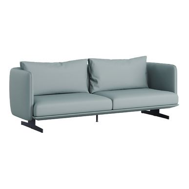 Apon Modern Metal Ayaklı Üçlü Kanepe 215cm - Üçlü Ofis Kanepeleri